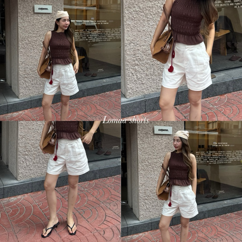 Lomaa shorts กางเกงขาสั้น ใส่สบาย ผ้ายีนส์