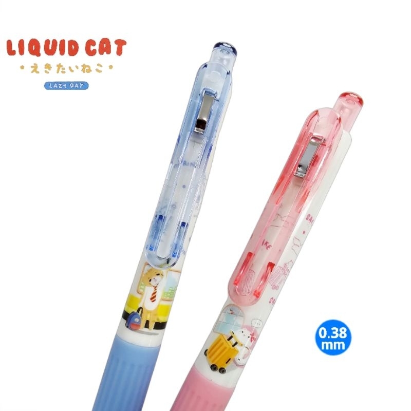 Elephant ลิควิทแคท ปากกาเจล LIQUID CAT V.2 ขนาด 0.38 มม. และ 0.5 มม. หมึกสีน้ำเงิน (ราคาต่อ 1 ด้าม) ราคา ถูกที่สุด ดีลบีเคเค แกลเลอรีภาพที่ 2