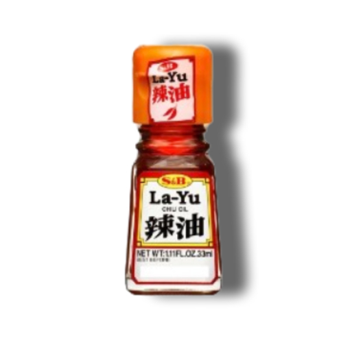 S&B La-yu Chili Oil 33ml น้ำมันงาพริกญี่ปุ่น ขวดตั้งโต๊ะ (น้ำมันงาสำหรับใส่เกี๊ยวซ่าญี่ปุ่น ราเมนญี่ปุ่น)(6670)