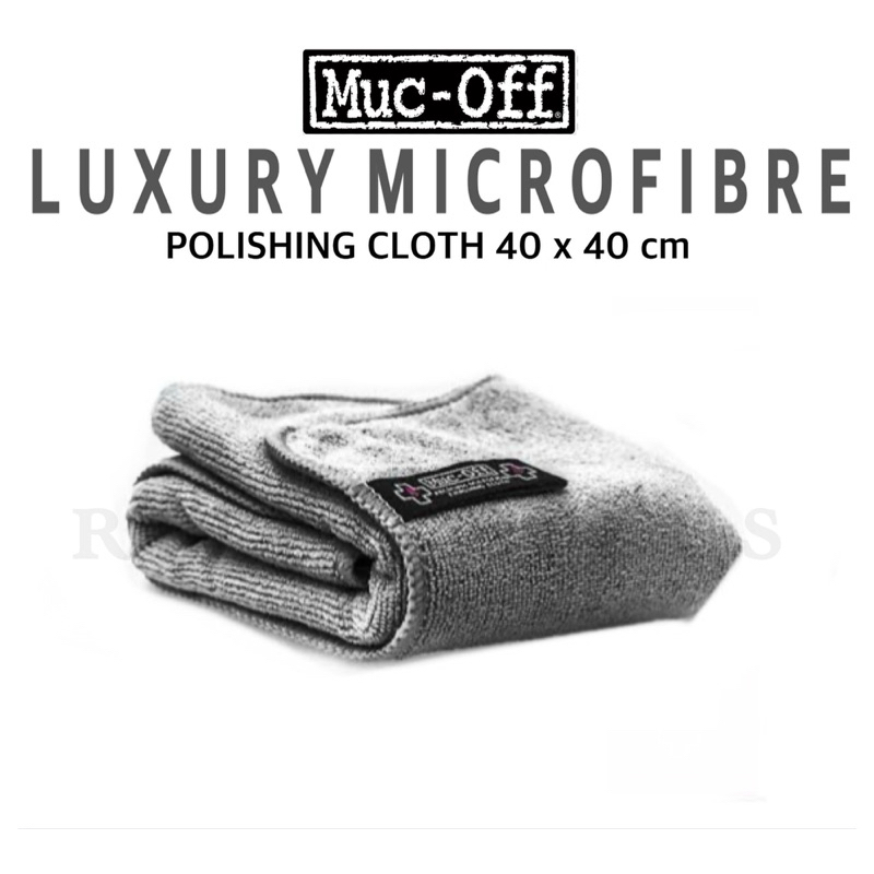 ผ้าไมโครไฟเบอร์ MUC-OFF รุ่น Luxury Microfibre Cloth ขนาด 40x40 cm