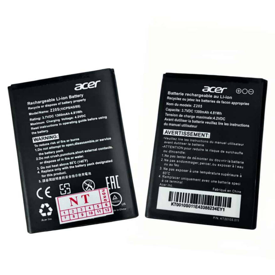แบตเตอรี่ Acer Z205 battery ACER z205 แบตเตอรี่ ใช้ได้นาน battery ACER Z205