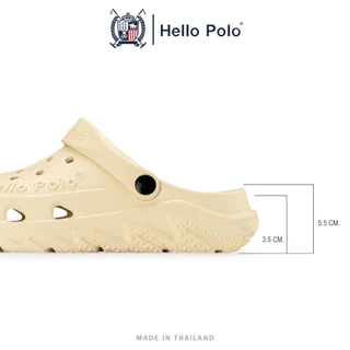 Hello Polo รองเท้าหัวโตผู้หญิง รองเท้าผู้หญิง เบาสบาย พื้นหนา ทนต่อการสึกหรอ แฟชั่น กันลื่นเพิ่มความสูง ลำลอง HP8055