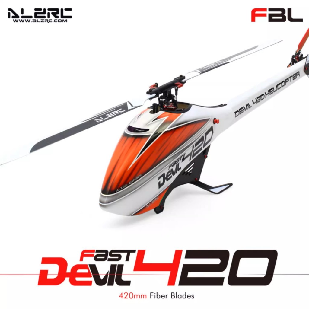 ALZRC-Devil 420 FAST FBL RC 3D Fancy Helicopter KIT ลำเปล่าไม่รวมชุดไฟ (ส่งจากกรุงเทพ)