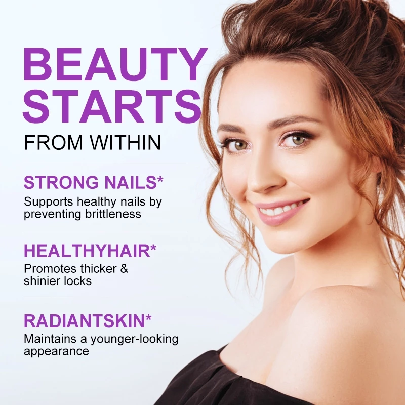 Biotin Collagen 25000mg เสริมผม เล็บ ผิวหนัง มัลติวิตามิน thumbnail 6