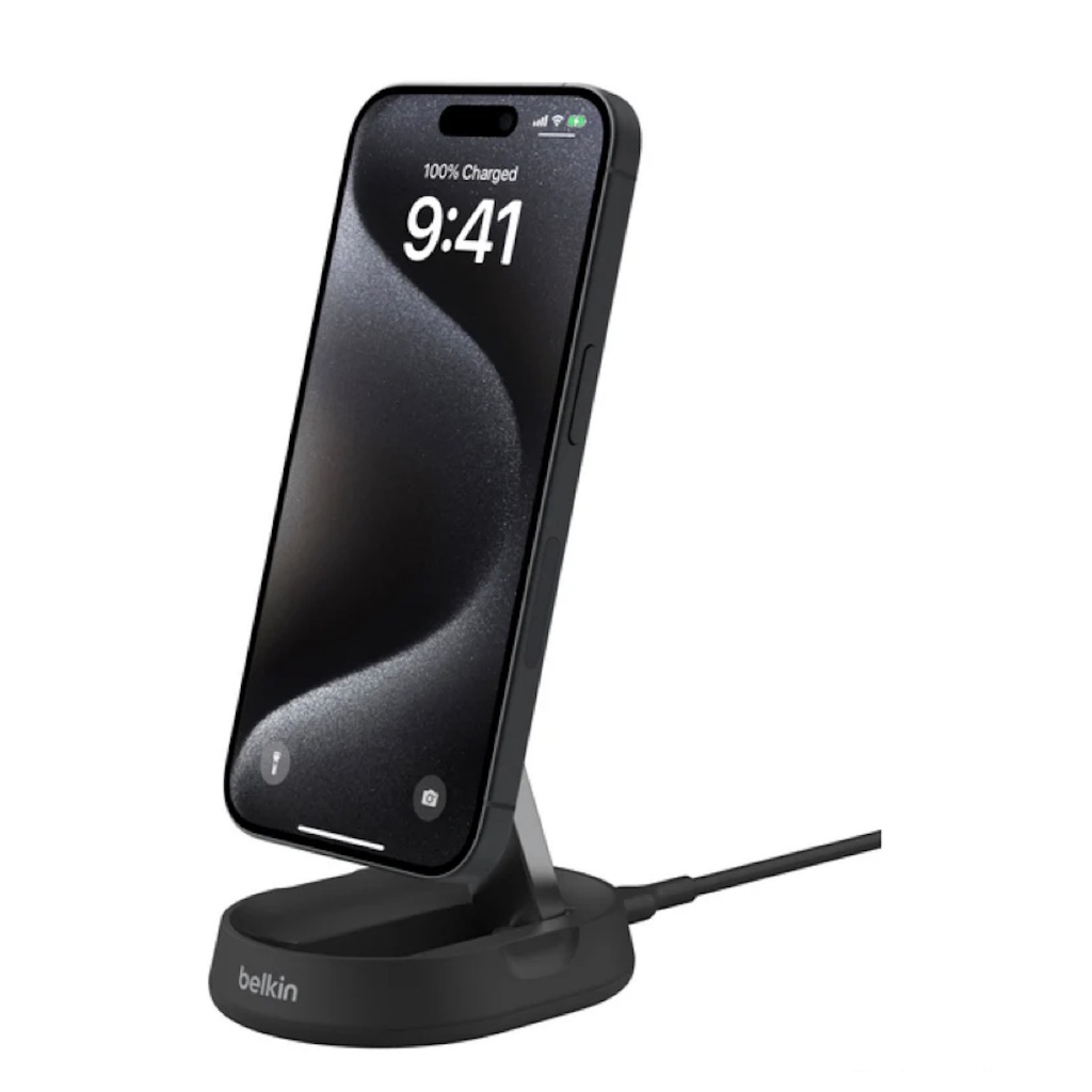 BELKIN WIA008BTBK WIRELESS STAND QI2 MAGNETIC 15W BK