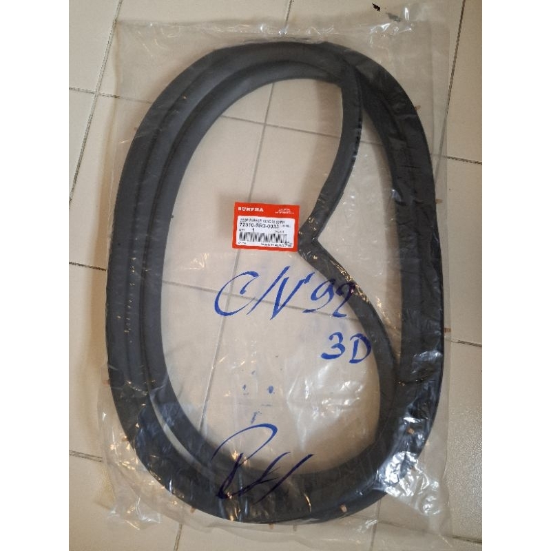 Weatherstrip Door Rubber Complete Seal Fit 92-95 Honda Civic 3 Door Hatchback 2D