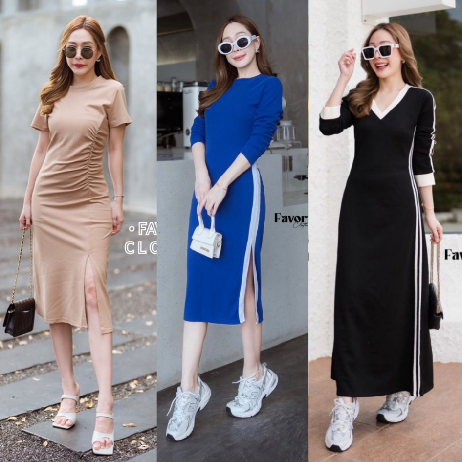 Favorite​ clothing​ เดรสผ้ายืด CARDIGAN_NISTA  (FA4B)