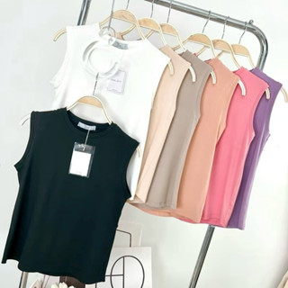 130-131 Deezyy เสื้อยืด คอกลม แขนกุด ผ้าSlippy