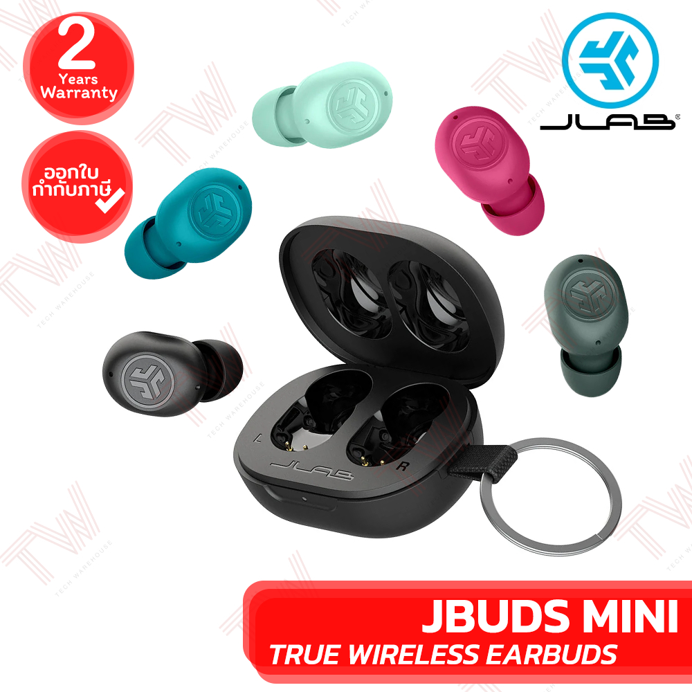 JLAB Jbuds Mini True Wireless Earbuds (มีให้เลือก 5 สี) หูฟังไร้สาย ของแท้ ประกันศูนย์ 2ปี