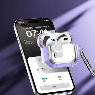 AirPods4 พร้อมส่ง เคสกันกระแทกสําหรับ AirPods 1 2 3 4 Pro 3 J206 Gen3 Gen4 เคยหูฟังปุุ่มกดอัตโนมัติ i11 i12 i9s i13 J201