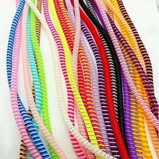 พร้อมส่ง เกลียวถนอมสายชาร์จ สายยาว 1.4 เมตร แต่งสายชาร์จให้สวยงาม สายเกลียวพันสายชาร์จ กันสายหักได้ดีมาก มีหลายสี