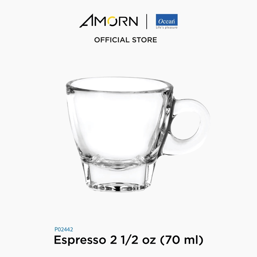 AMORN - (Ocean) P02442 Espresso 2 1/2 oz (70 ml) - แก้วกาแฟ แก้วเอสเปรซโซ่ แก้วโอเชี่ยน