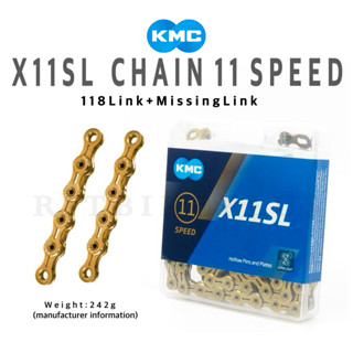(สินค้าบริษัท) โซ่จักรยาน KMC รุ่น X11SL 11-speed ยาว 118 ข้…