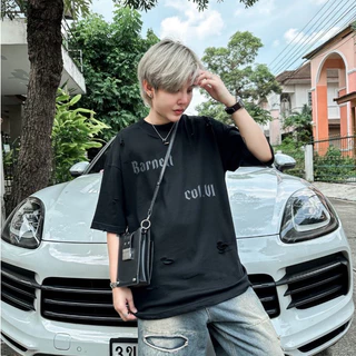 BARNETT A10 แต่งขาด collection6 โอเวอร์ไซส์ คอฟิต ผ้าหนา ใส่สบาย