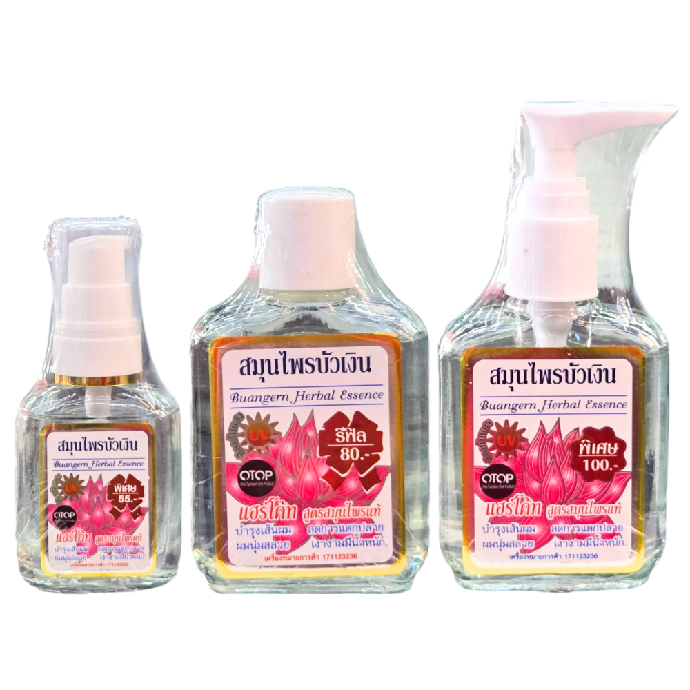 (สมุนไพรบัวเงิน) Buangern Herbal บัวเงิน แฮร์โค้ท สูตรสมุนไพรแท้/ ผมตรงยาว/ มะพร้าวออร์แกนิค บำรุงเส้นผม 30/85 มล. - รูปที่ 2