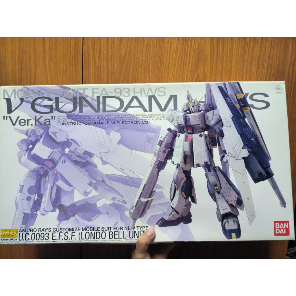 [P-bandai] MG 1/100 RX-93 NU GUNDAM HWS VER KA