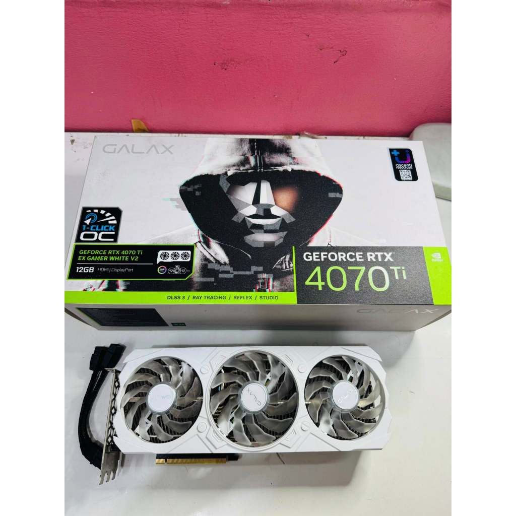 ขายการ์ดจอมือสอง GALAX EX WHITE RTX4070Ti 12GB GDDR6X