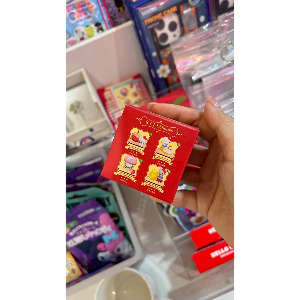 กล่องจุ่ม คิตตี้ กล่องแดง Hello Kitty ซานริโอ้ Sanrio 9 แบบ แอ้ปเปิ้ล ธีมจีน จิบชา ลิขสิทธิ์แท้