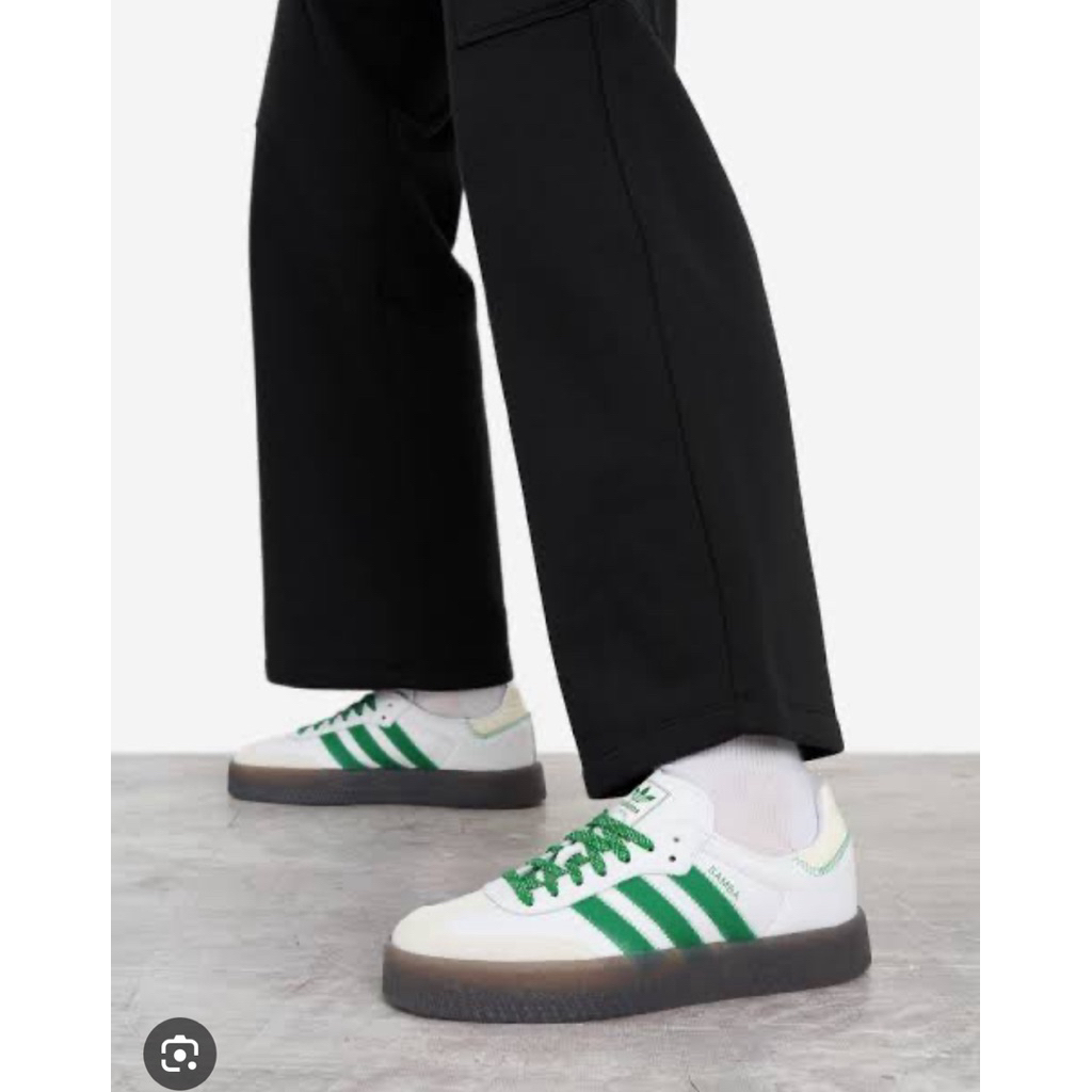 Adidas Samba green-offwhite uk7 ไซส์ 40.5