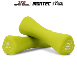 ดัมเบล 1-4KG หุ้มยาง Neoprene x 2 ชิ้น (MD2021) - เครื่องออกกำลังกายแบรนด์ IRONTEC