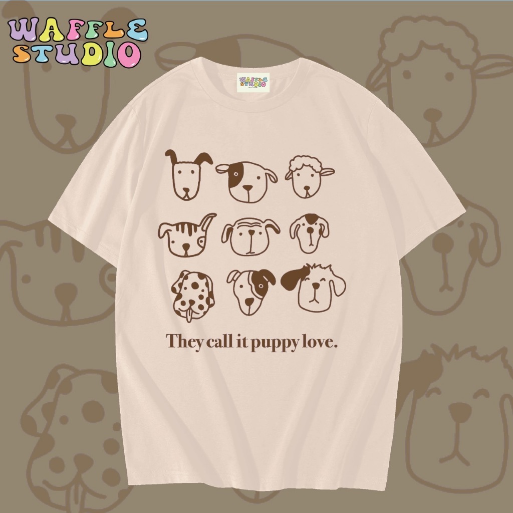 [ ส่งฟรี 🔥 ] WS0679 เสื้อยืดโอเวอร์ไซส์ ผ้าคอตตอน 100% เสื้อยืดเกาหลี เสื้อยืด  WAFFLE STUDIO - รูปที่ 4