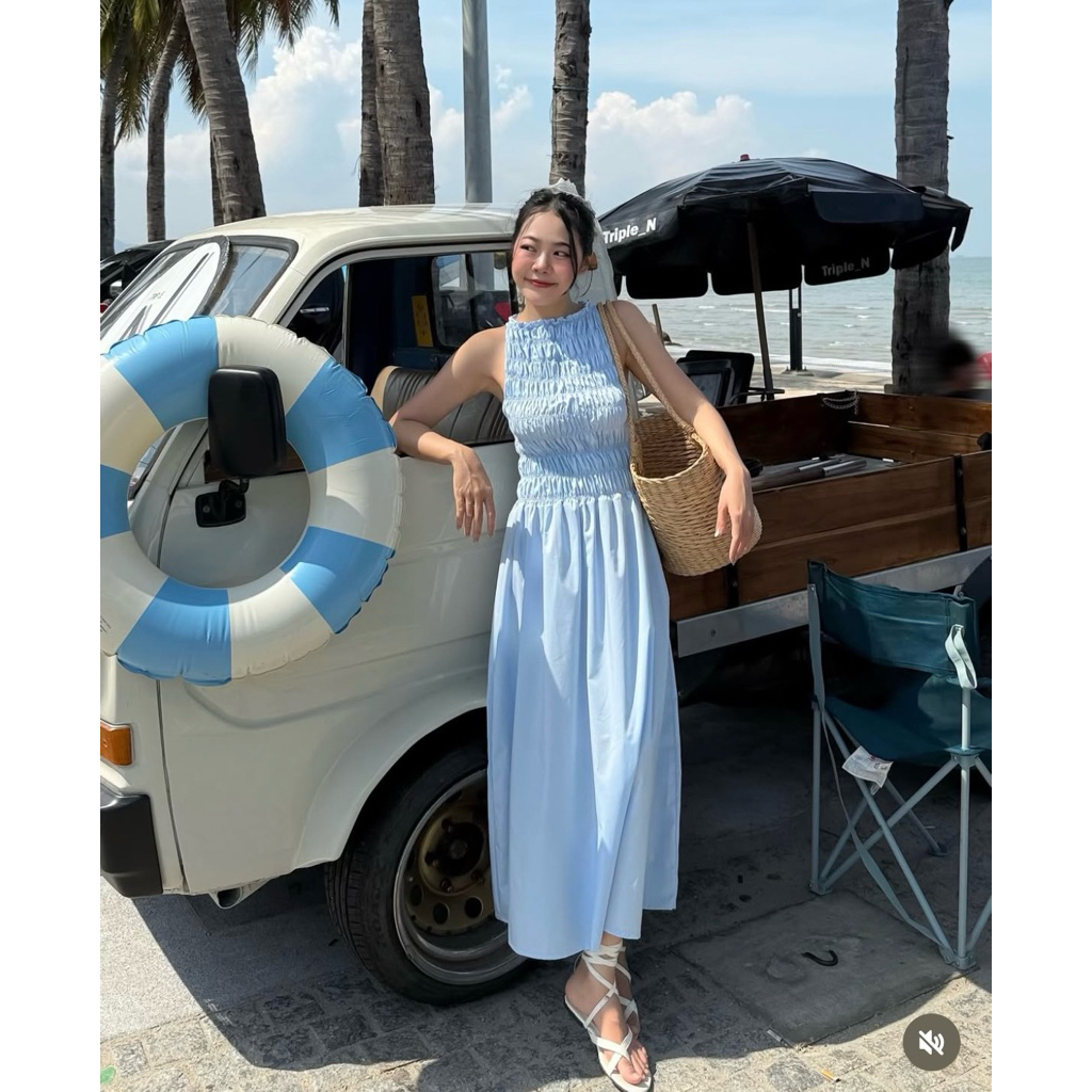 Used once เดรสยาว 3pcs basket