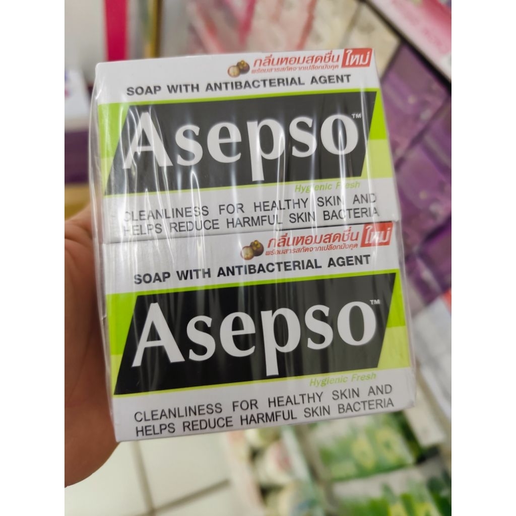 สบู่Asepso80g.แพ็ค4ก้อน