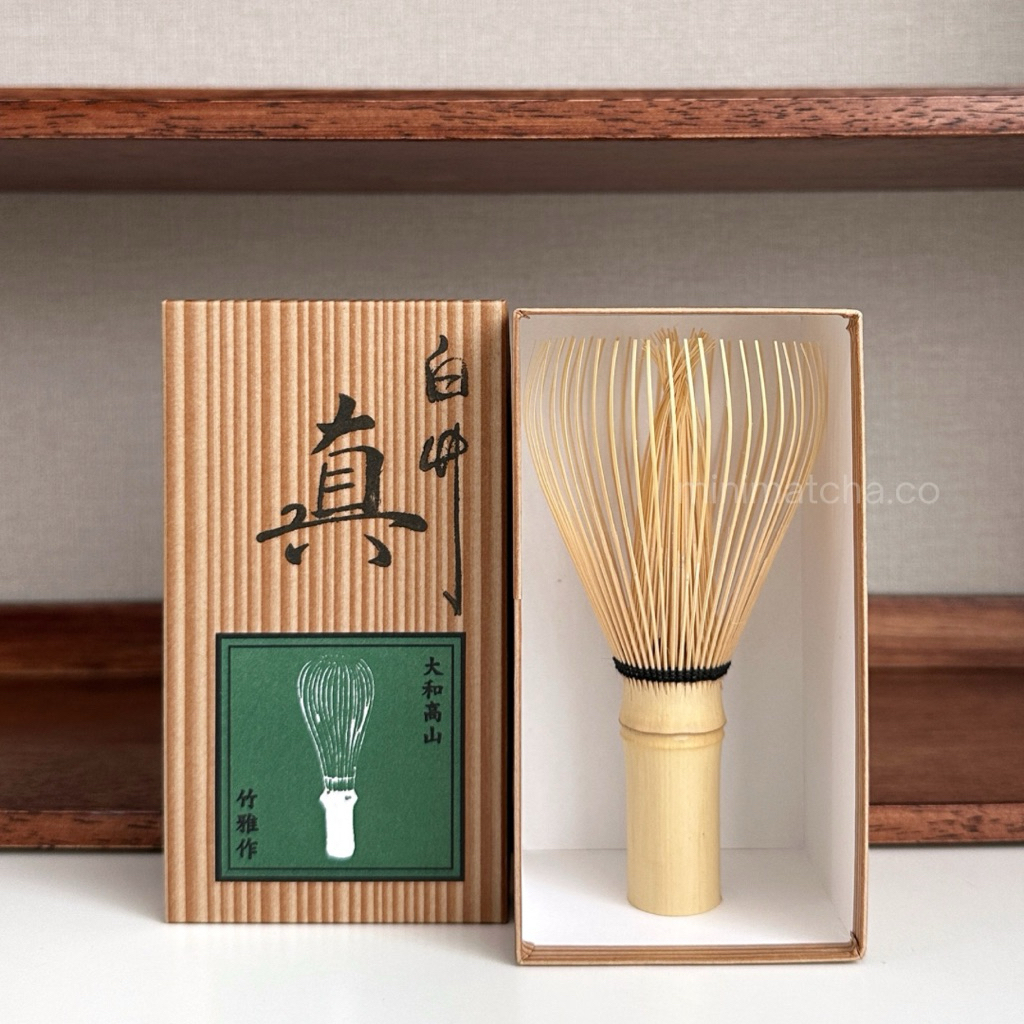 แปรงมัทฉะไม้ไผ่ขาว Shin - Takayama Chasen 70 ซี่ | Made in Japan พร้อมส่ง