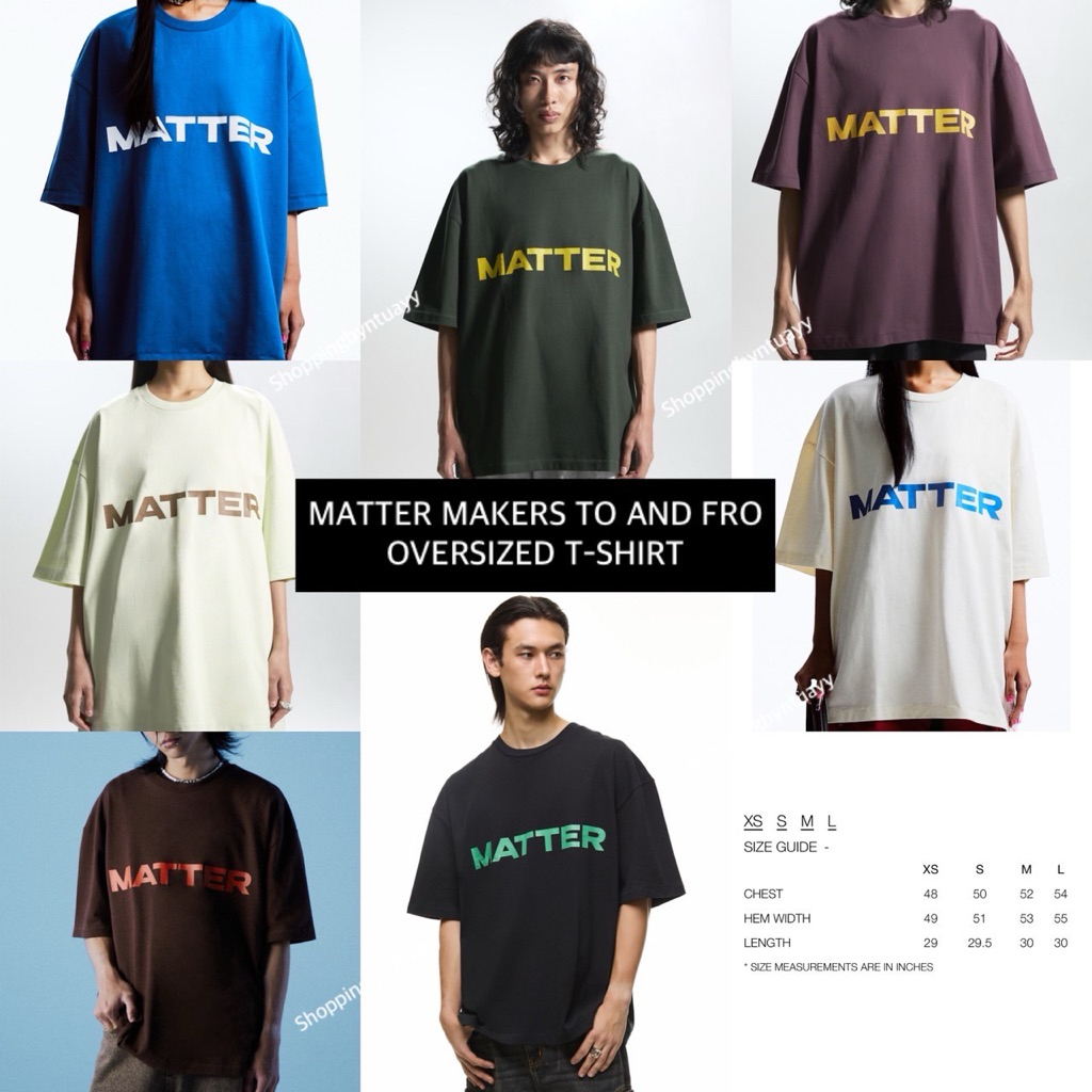 พร้อมส่ง ✅ MATTER MAKERS TEE OVERSIZED T-SHIRT หลายสี ของแท้ 100%