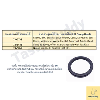 ซีลยางหัวชง E61 แบบคงทนขึ้น ใช้กับหัวชง 58 mm อะไหล่เครื่องชงกาแฟ
