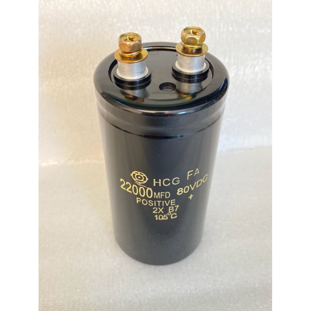 CAPACITOR 22000UF 80VDC Hitachiสินค้าใหม่ ขนาด50x100mm คาปาซิเตอร์ 22000UF 80V 22000UF80VDC Capacito