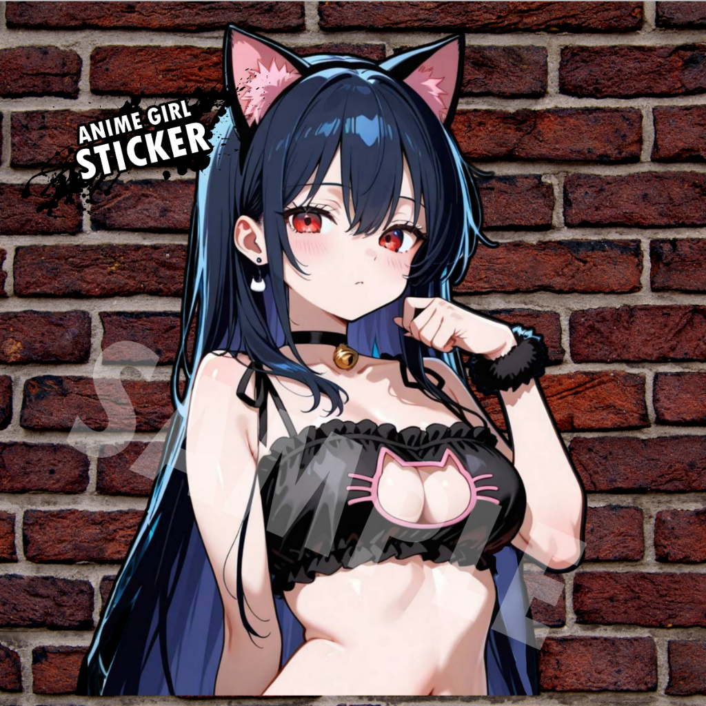 อนิเมะ โดจิน หูแมว สติ๊กเกอร์ ลายการ์ตูนญี่ปุ่น Doujin Sticker SPS047 Anime Neko