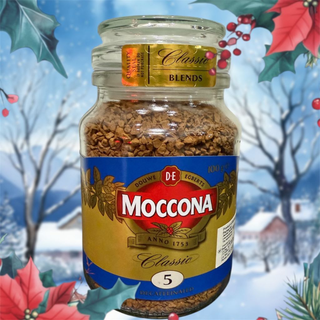 MOCCONA Classic Decaffeinated มอคโคน่า คลาสสิค ดีคาฟีเนตเตท กาแฟฟรีซดราย 100กรัม