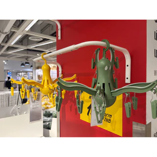 ที่ตากผ้าแบบไม้หนีบ 16 ตัวของอิเกียรุ่น PRESSA/IKEA