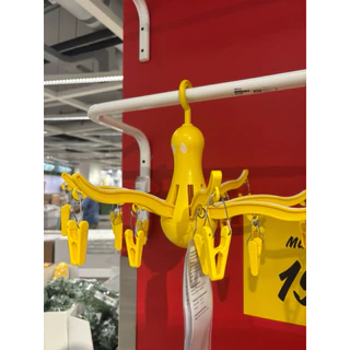 ที่ตากผ้าแบบไม้หนีบ 16 ตัวของอิเกียรุ่น PRESSA/IKEA