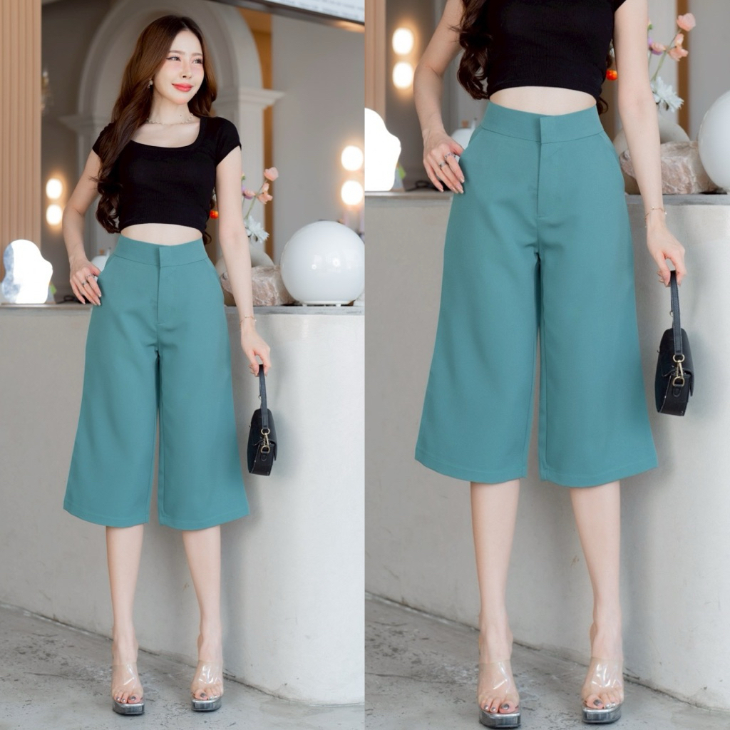 กางเกง 5 ส่วน ตะขอหน้า ผ้าเปเป้ [OK] - รูปที่ 4