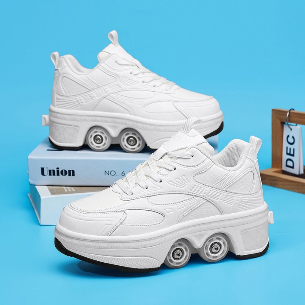 ใหม่ล่าสุด Heelys 34-43รองเท้าสเก็ต 4 ล้อ Roller shoe 4 ล้อมีของ