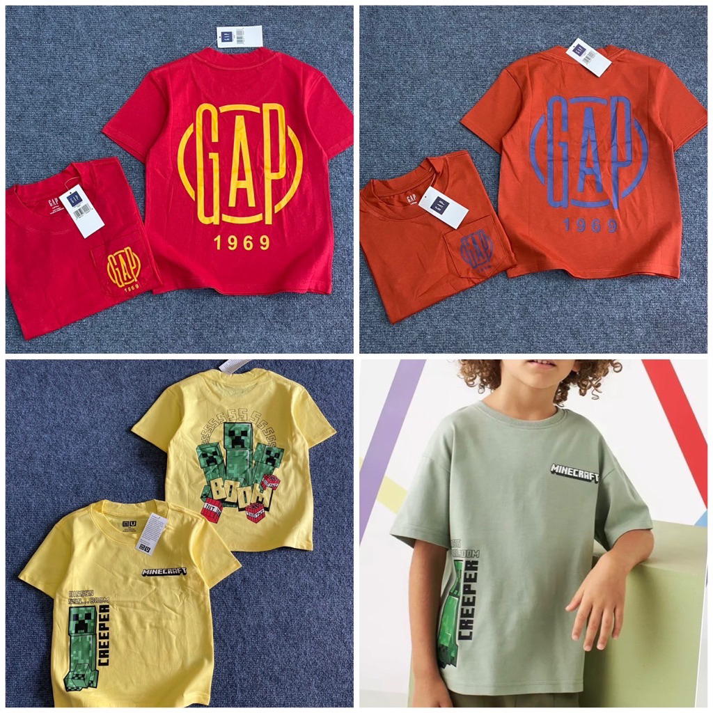 เสื้อยืดเด็ก ผ้าคอตตอลผสม เนื้อดี ผ้านุ่ม ใส่สบาย