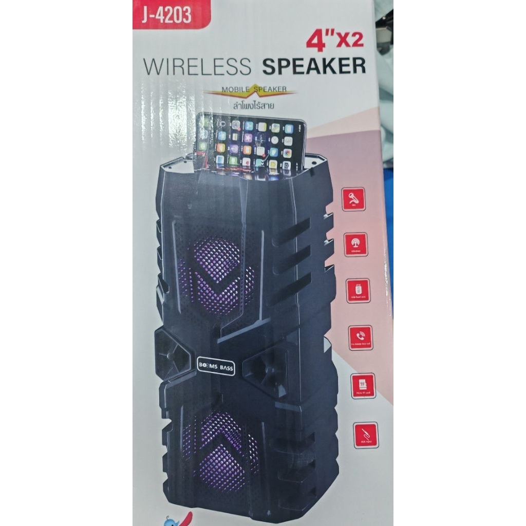 ลำโพงไร้สาย WIRELESS SPEAKER J-4203
