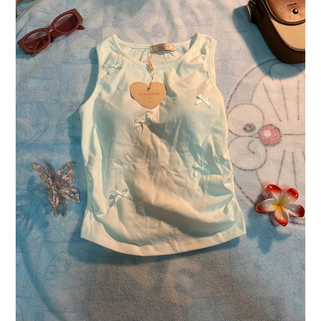 เสื้อกล้ามประดับโบว์siwashop