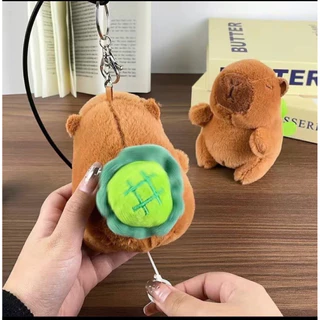 Capybaraพร้อมส่งในไทยค่ะพวงกุญแจของเล่นตุ๊กตาคาปิบาร่า ห้อยใส่กระเป๋าทุกแบบตามที่ชอบนะคะ