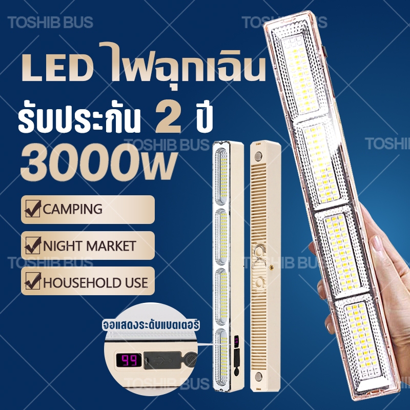 ไฟฉุกเฉิน ไฟ LED ไฟฉุกเฉิน ไฟฉุกเฉินพกพา หลอดไฟติดผนัง ไฟชาร์จไฟType-C ชาร์จแม่เหล็กการติดตไฟตั้งแคมป์ จัดส่งรวดเร็ว