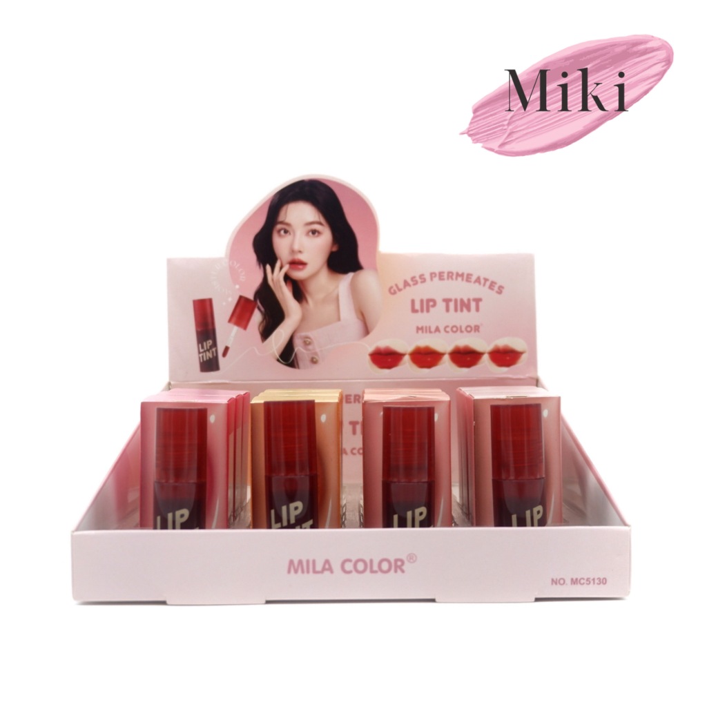 {24แท่ง} MILA COLOR Water Light Lip Tint ลิควิดลิปทิ้นท์ เนื้อบางเบา ให้ริมฝีปากมีสีสัน no.MC5130