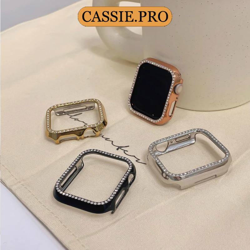 กรอบเคสเพชรสำหรับ iwatch 11 10 9 8 7 6 5 4 3 2 1 8 กรอบนาฬิกาป้องกันพีซี 49mm46mm38mm40mm45mm44mm42mm41mm