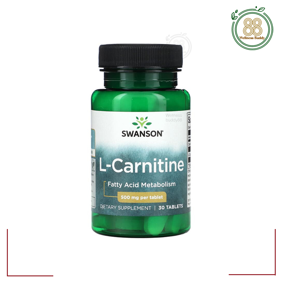 Swanson, L-Carnitine, 500 mg, 30 Tablets