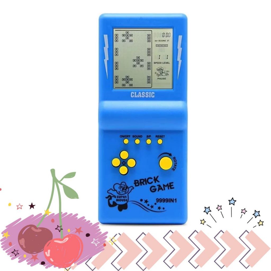 พร้อมส่งจากไทย เกมส์กดพกพา Retro Brick Game Console 23 Classic Game 9999in1 คละสี
