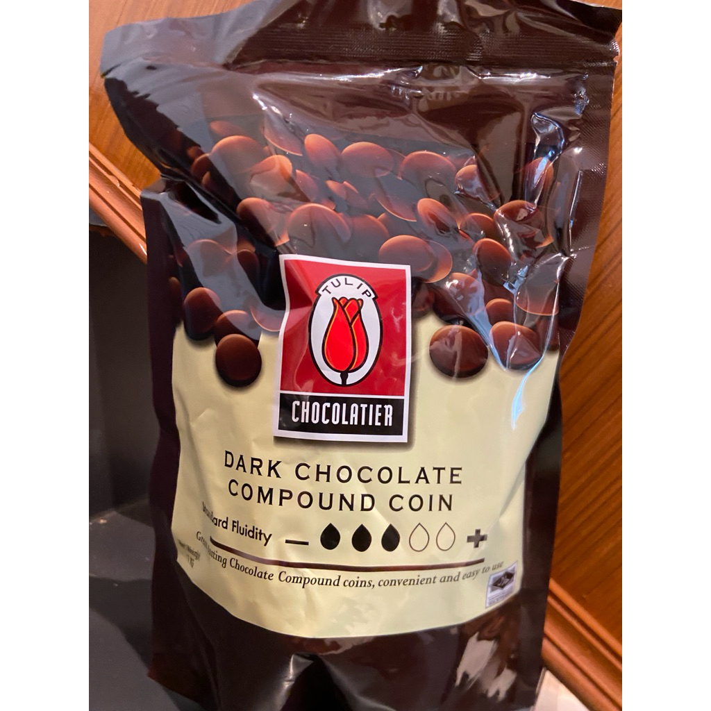 ทิวลิป ช็อกโกแลต dark chocolate แบบเหรียญ 1 กก.