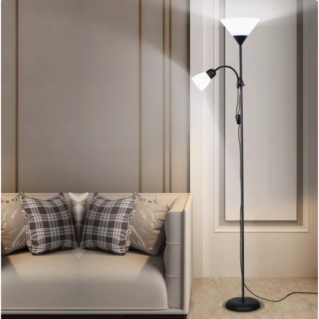 โคมไฟตั้งพื้น LED สไตล์โมเดิร์นมินิมอล ดีไซน์นอร์ดิก สำหรับห้องนอน/ห้องทำงาน/ห้องนั่งเล่น