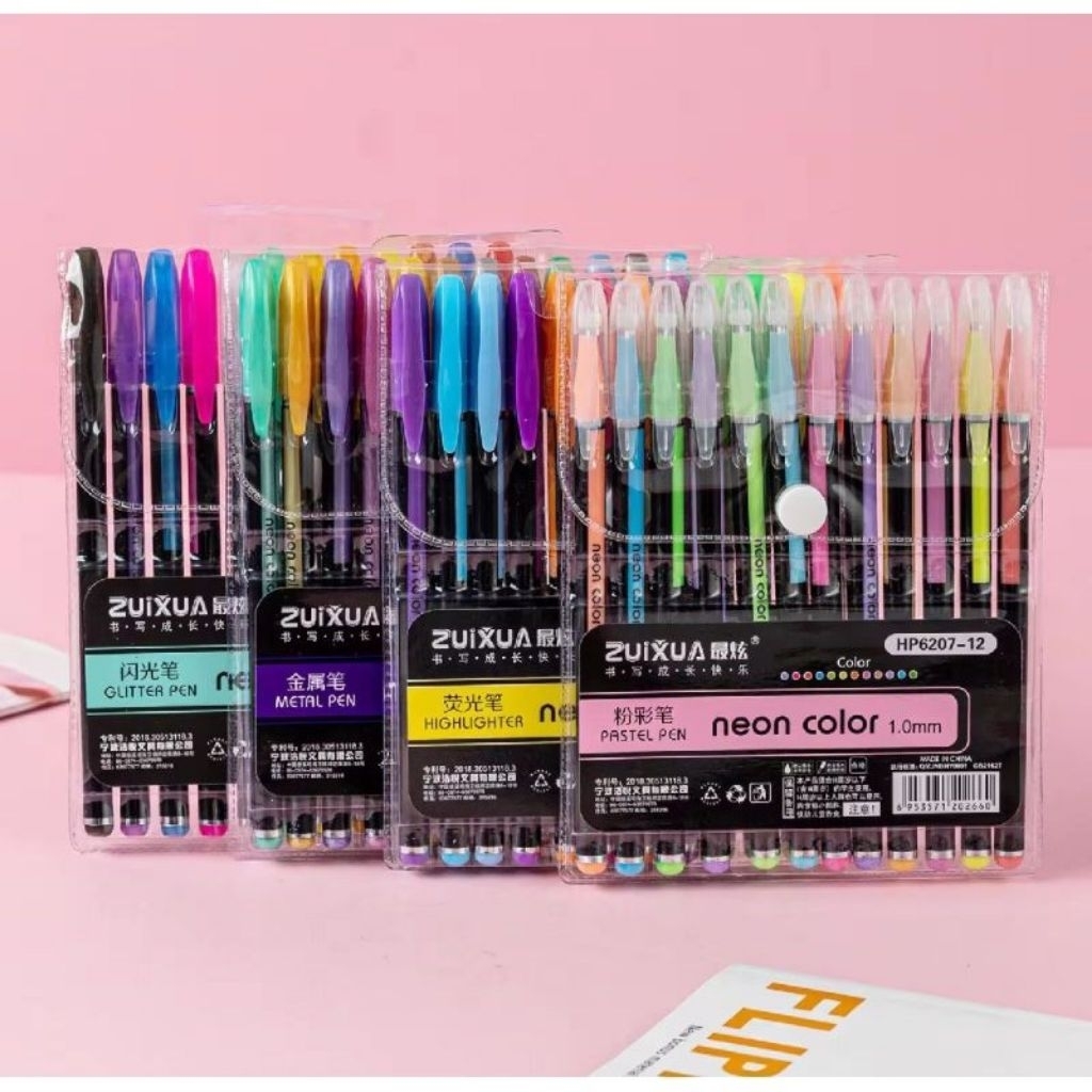 ปากกาสีแบบเจล  12 สี
เหมาะกับงานตกแต่ง สร้างความน่าสนใจให้ข้อความ

 - รูปที่ 2