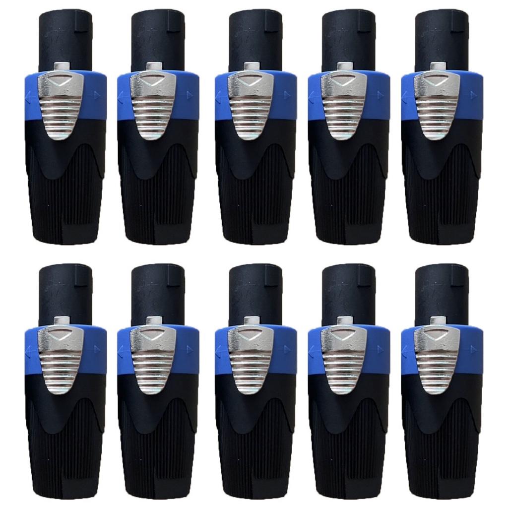 (ราคาต่อแพ็ค 2-10ตัว) สเป็คคคอนตัวผู้ สีน้ำเงิน-สีแดง สปิกคอนสำหรับเข้าสายลำโพง วัสดุเกรดดี ทนต่อความร้อน สวยแข็งแรงได้